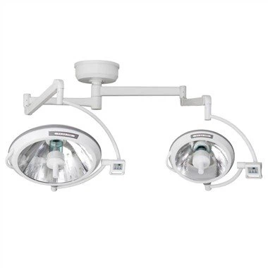 Chirurgische Lampe mit integriertem Doppelkopfreflektor